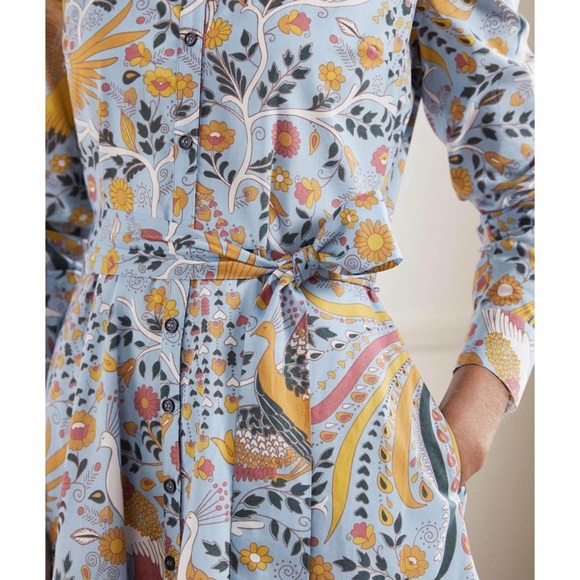 Boden Women's Blue Kitty Shirt Midi Dress Dusty
Enchanting Peacock 14 - Picture 3 of 3